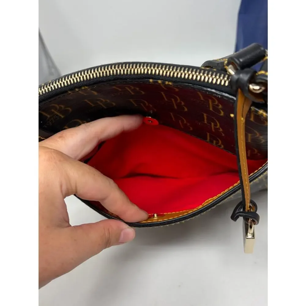 Dooney & Bourke 1975 Signature Letter Carrier Shoulder Bag